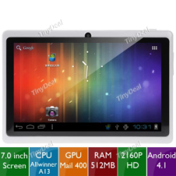 7" Resistive Touch Screen Android 4.1 2160P HD 4GB Tablet PC with WiFi