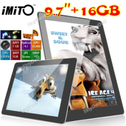 (IMITO) iM970 9.7 "IPS tela Android 4.1 16GB Tablet PC w / Camera (CPU